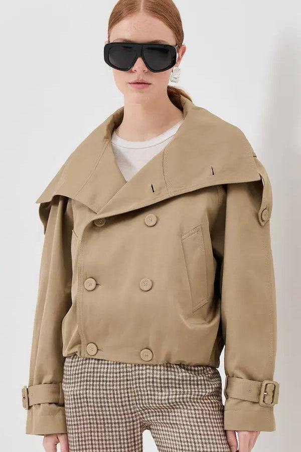 CROPPED TRENCH COAT